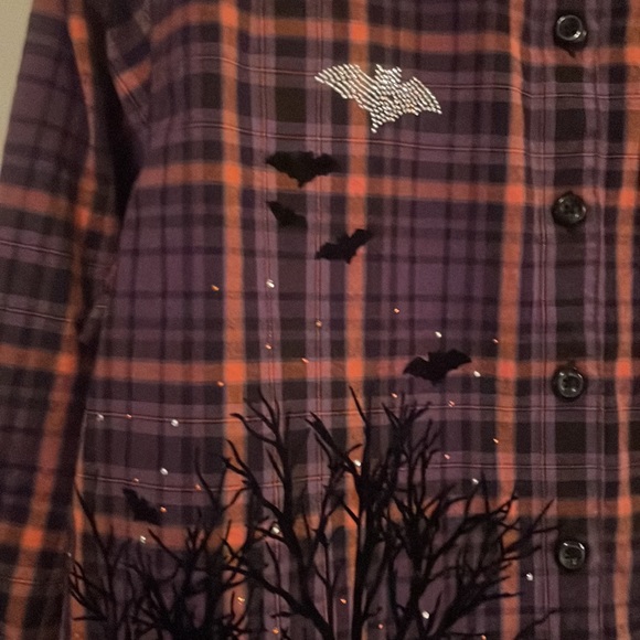 krazy kat Tops Krazy Kat Halloween Button Up Shirt Or Could Wear